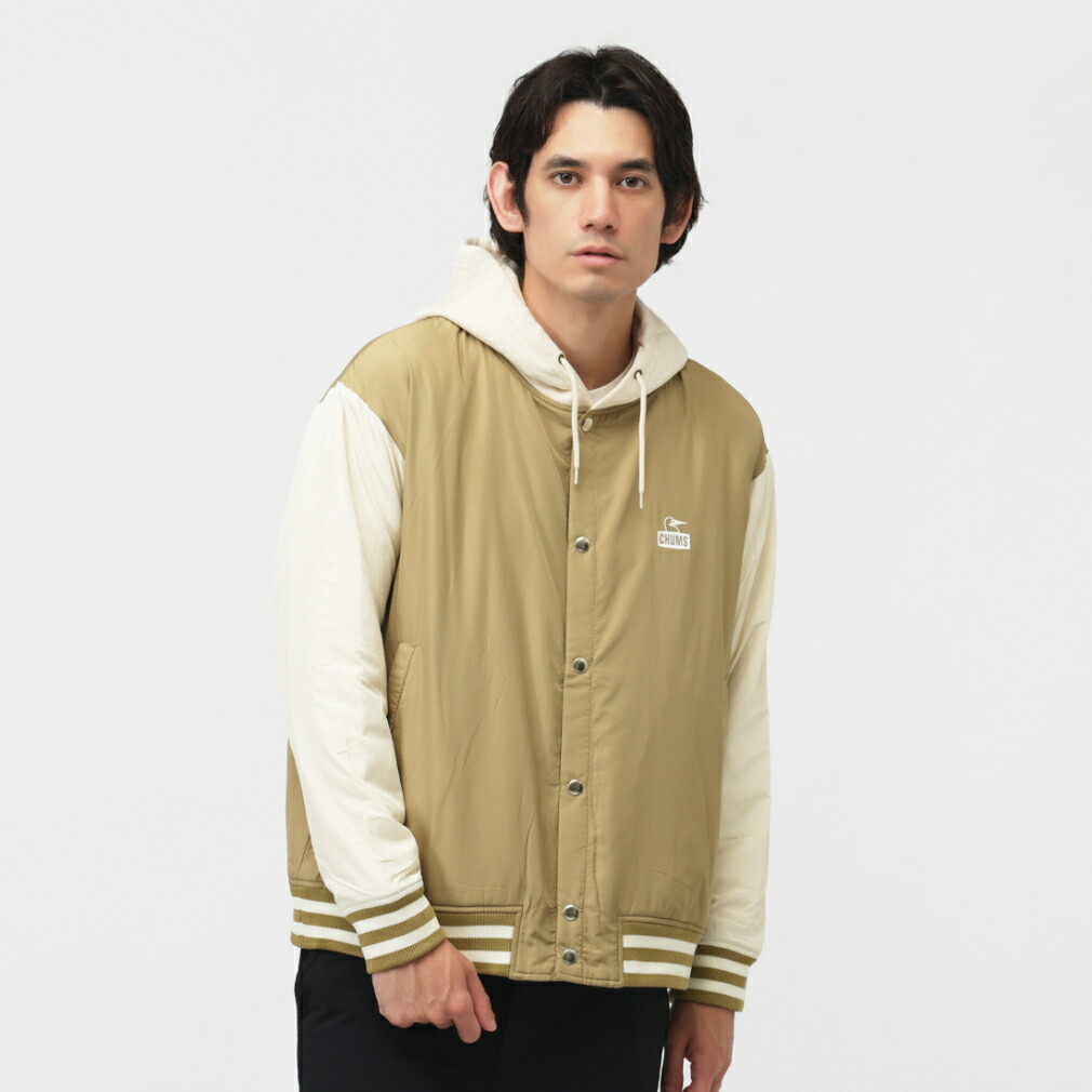 2025秋冬 チャムス メンズ アウトドアカジュアル スウェットフルジップ Stadium Hoodie CH00-1523 B098 : ベージュ CHUMS 10,417円