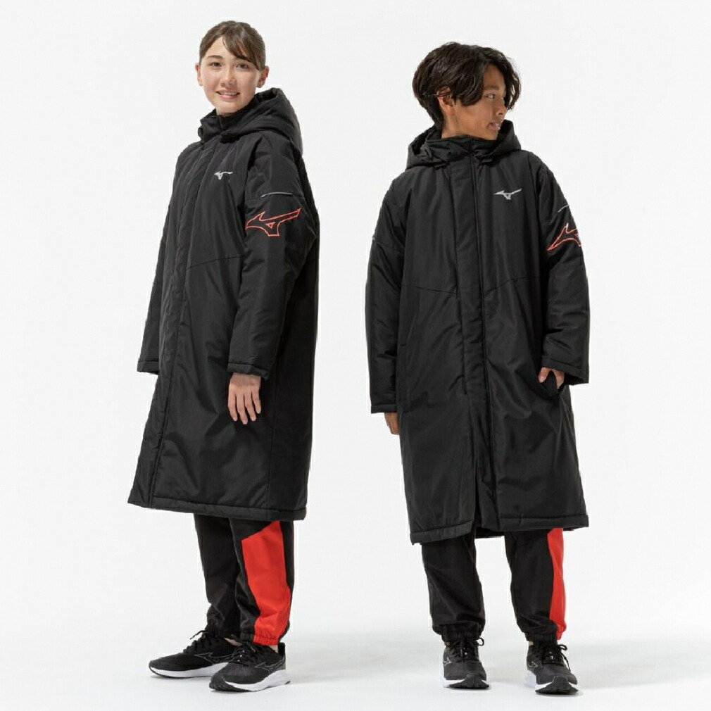 楽天市場】ミズノ（MIZUNO）（キッズ）ジュニア 中綿 ロングコート