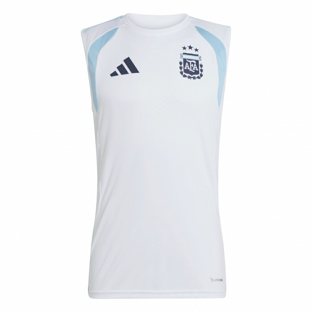 アディダス メンズ サッカー/フットサル ライセンスシャツ アルゼンチン代表26ティロ ノースリーブ ジャージー JY7037 : ホワイト adidas