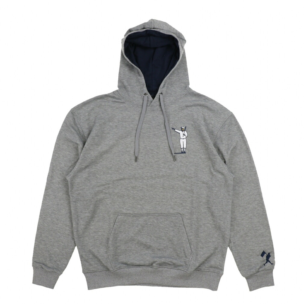 ベースボールイズム メンズ 野球 長袖ウインドブレーカー HOODIE-NO FEAR - BABE- 0625FW0005 フーディー : グレー Baseballism