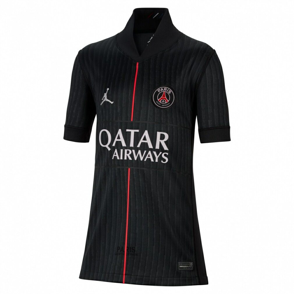 最大10％OFFクーポン 【4/4～4/10】 ジョーダン ジュニア サッカー パリ サンジェルマン (PSG) 2025/26 スタジアム フォース Dri-FIT レプリカユニフォーム YTH HQ4232-045 JORDAN