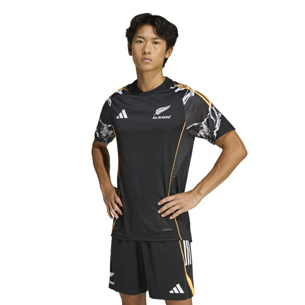 4/18限定★抽選で最大100％Pバック アディダス メンズ ラグビー ジャージ オールブラックス マーベル パフォーマンス 半袖Tシャツ JV9966 All Blacks MARVEL : ブラック adidas