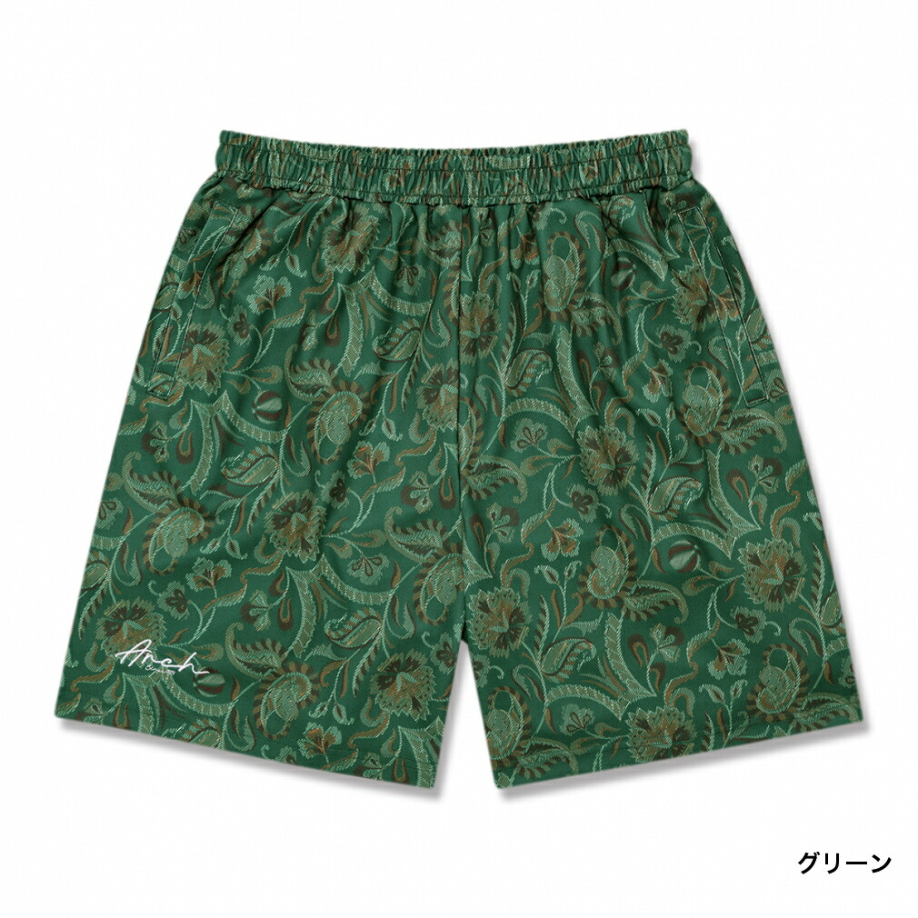 アーチ メンズ レディス バスケットボール ハーフパンツ gobelin fabric pattern shorts ゴブラン ファブリック パターンショーツ B125 ショートパンツ Arch