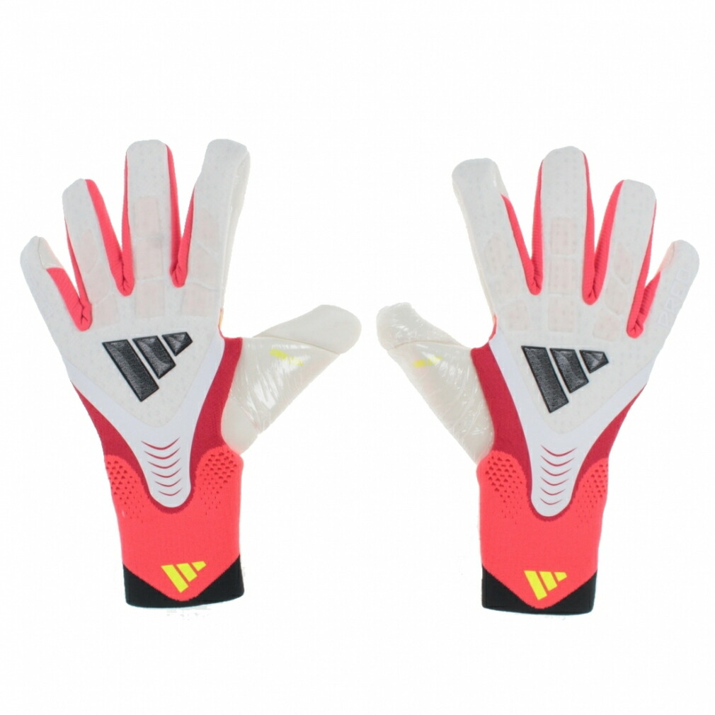 アディダス プレデター ゴールキーパーグローブ PRO JY6295 サッカー/フットサル キーパーグローブ : ホワイト×フラッシュレッド adidas