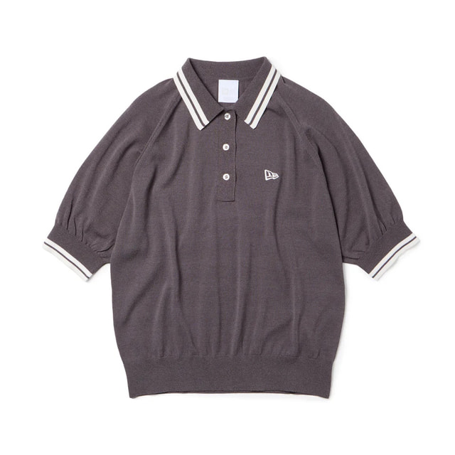 最大10％OFFクーポン 【4/4～4/10】 ニューエラ レディース ゴルフウェア 半袖シャツ 春 夏 GFW SS KNIT POLO CHA 261 (14859877) NEW ERA