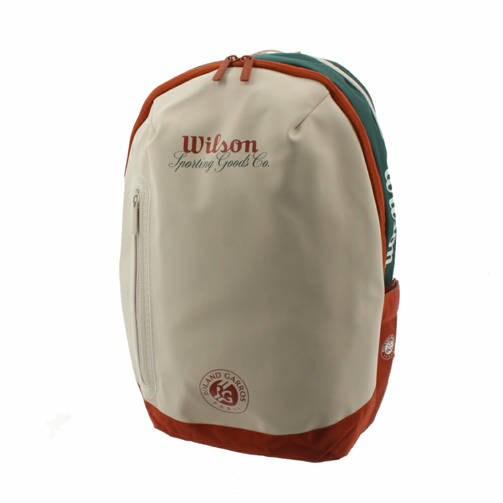 ウイルソン 2026年全仏オープンROLAND GARROS TENNIS BACKPACK WR80526010 テニス バックパック : クリーム Wilson