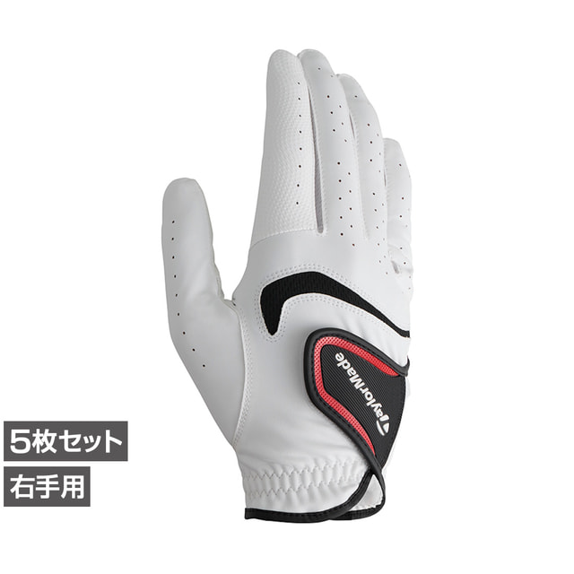 4/20限定★抽選で最大100％Pバック テーラーメイド ゴルフグローブ 5枚セット マルチクロス RH グローブ (TL968) メンズ TaylorMade