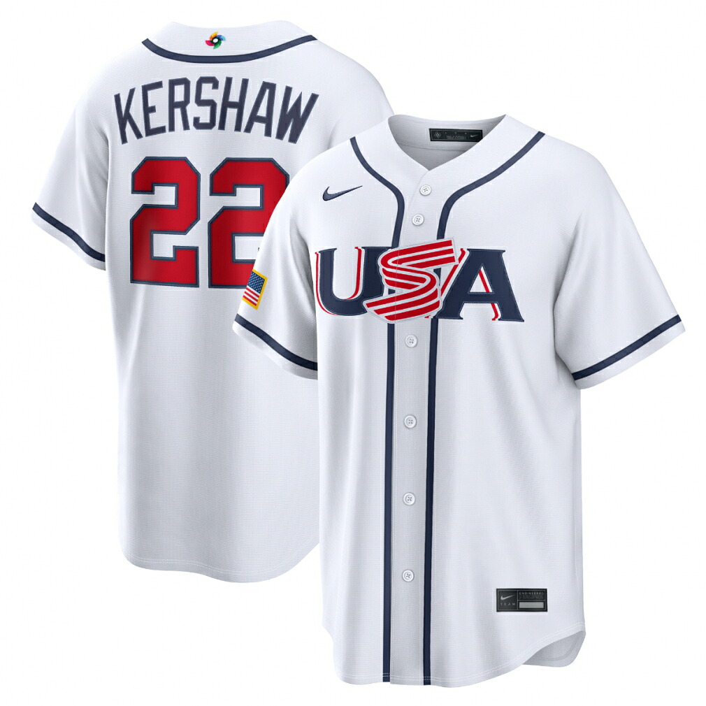 ナイキ メンズ 野球 クレイトン・カーショー USA アメリカ ユニフォーム スタジアムジャージ World Baseball Classic 2026 RE26-0 WBC レプリカ NIKE