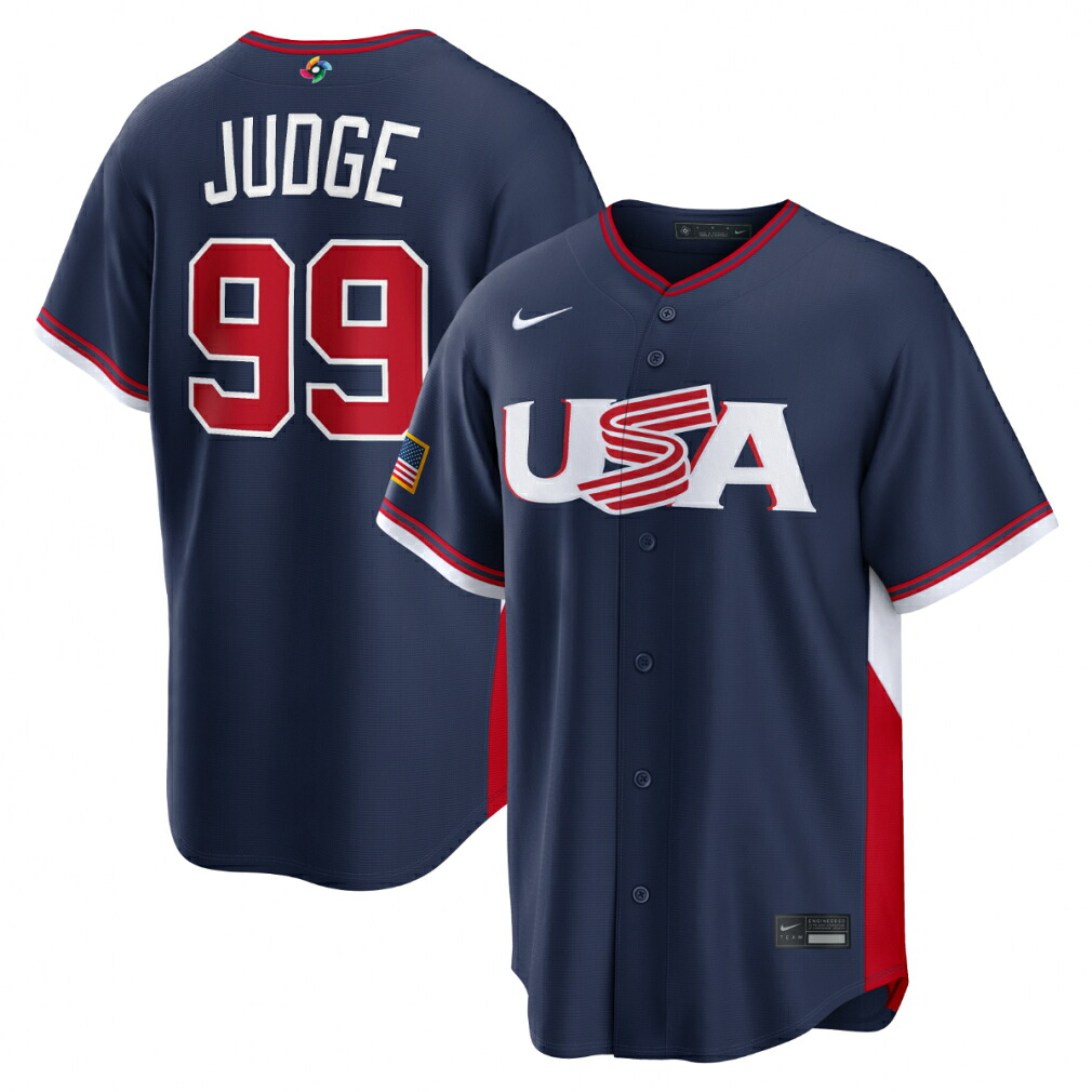 ナイキ メンズ 野球 アーロン・ジャッジ USA アメリカ ユニフォーム World Baseball Classic 2026 Road Player RE26-0-GZI WBC NIKE