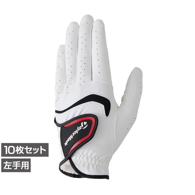 最大10％OFFクーポン 【7/18～7/26】 テーラーメイド ゴルフグローブ 10枚セット マルチクロス グローブ (TL963) メンズ TaylorMade｜アルペン店