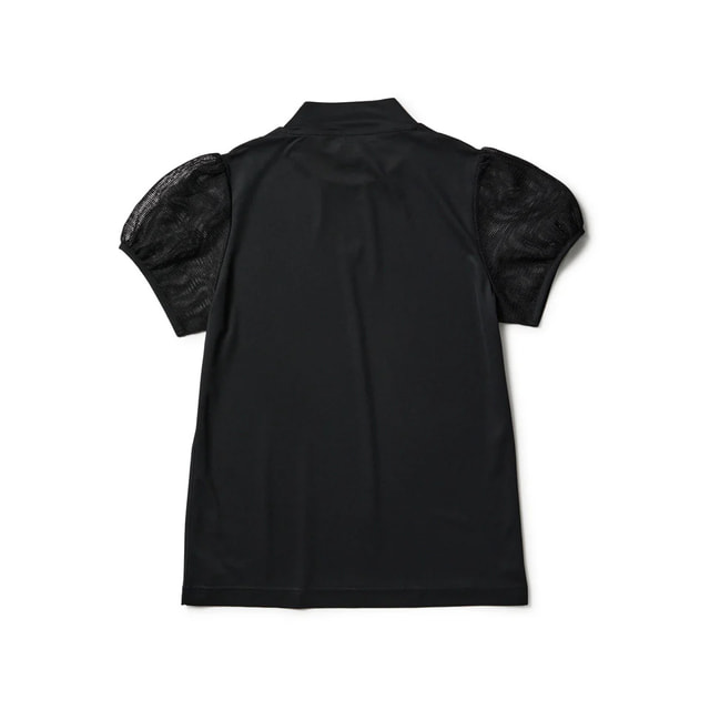 最大10％OFFクーポン 【4/4～4/10】 ニューエラ レディース ゴルフウェア 半袖シャツ 春 夏 GFW SS MESH SLEEVE M NECK TEE BLK (14859876) NEW ERA