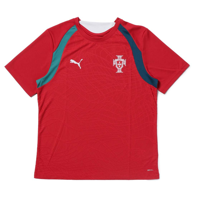 プーマ メンズ サッカー ライセンスシャツ 2026 ポルトガル代表 トレーニング 半袖Tシャツ Tシャツ FPF TR SSシャツ 784767 : レッド PUMA