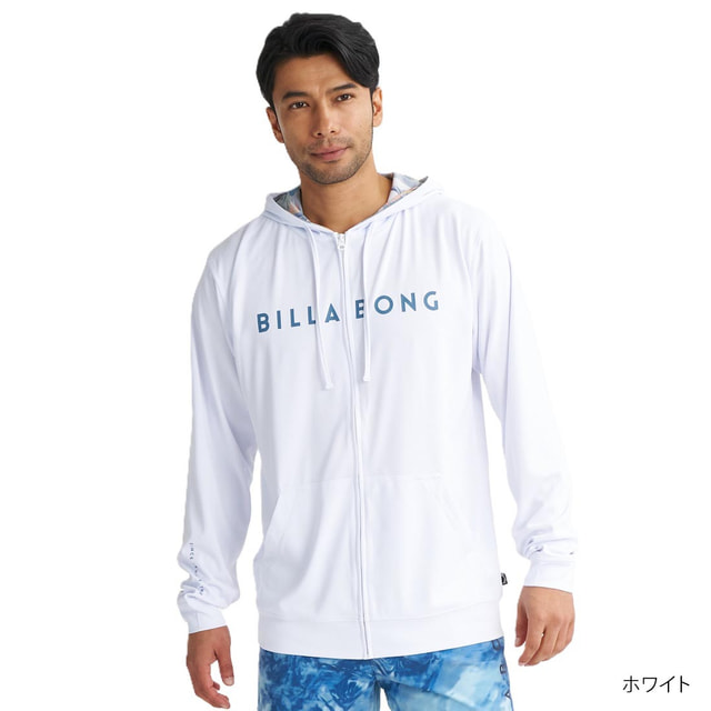 最大10％OFFクーポン 【7/18～7/26】 ビラボン メンズ マリン ラッシュガード RASH ZIP HOOD BG01A850 BILLABONG｜アルペン店