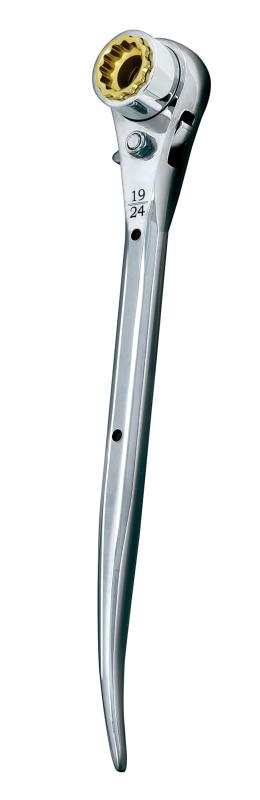 ＲＷ－１７１９２４Ｃ ラチェットレンチ １９／２４×１７ 曲がり