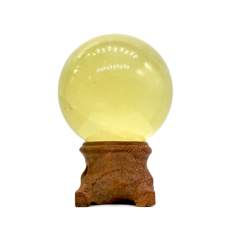 [TANAKA・YA] 完全天然水晶玉 シトリン 直径約55-56mm 重さ約220-240g 厳選 上? 台座付き 地鎮水晶 家宅風水の定番 鉱石 標本 観賞用 風水 癒し浄化 グッズ プレゼント 7,537円