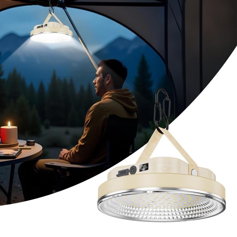 【楽天市場】LETOUR LEDランタン 充電式 キャンプライト 超高輝度 ランタン led 連続点灯 無段階調光 防水 吊り下げ キャンプ ...