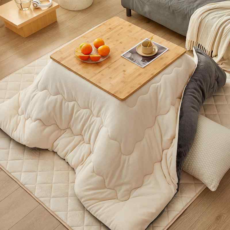 ❣️セット売り価格❣️ こたつ　敷布団　こたつ布団　セット売り　ベージュ 対応こたつサイズ：幅105-120×奥行75-90cm】 掛布団 敷布団 2点セット