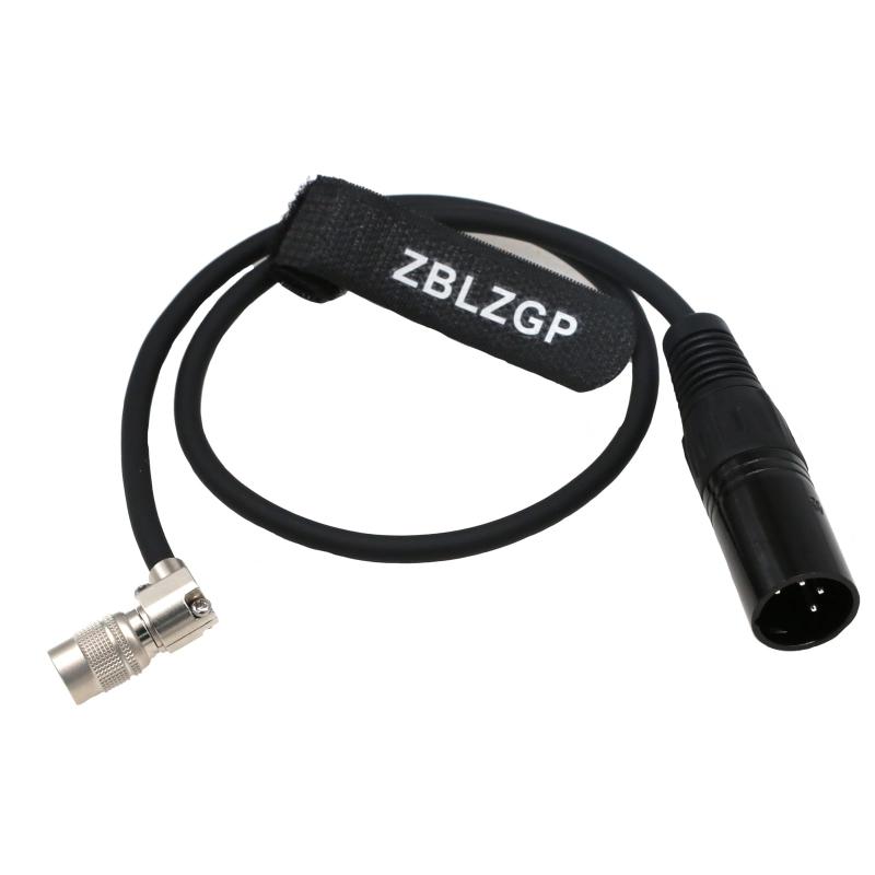 ZBLZGP カメラLCD TVlogicモニター用12V DCアウト電源ケーブル4ピンXLR-ヒロセ4ピンオス-メス