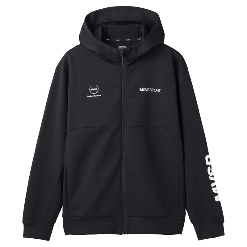 [デサント] スウェット MOVESPORT ハリコシ ストレッチ フード付 トレーニング メンズ