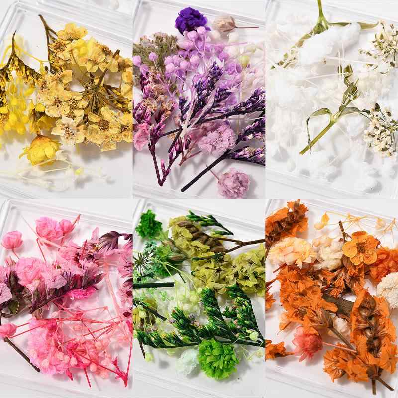 ネイルパーツ 素っ気ないお花 添え物 サクラ色 青碧 黄色 小花 愛くるしげ 分かりやすい 日系 ネイルアート用 お花動機 3D