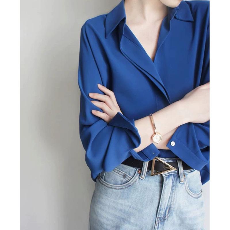 レディース シャツ トップス 春秋 慵懶 ゆったりシルエット 修身 女性用 ブラウス 綿素材 軽量 伸縮性 吸湿速乾 ハイネック Vネック ブラック グレー ベージュ ピンク系 アイボリー カジュアル 通勤 普段使い 秋冬 ウィンター 柔らかい肌触り |ヘルスケアアルファ店