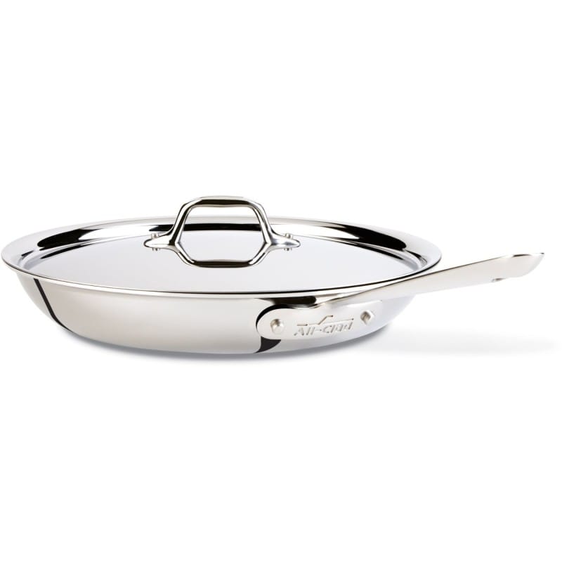 オールクラッド ステンレス鋼フライパン 30ｃｍ IH相応う フタ付 All-Clad Stainless Fry Pan 12\
