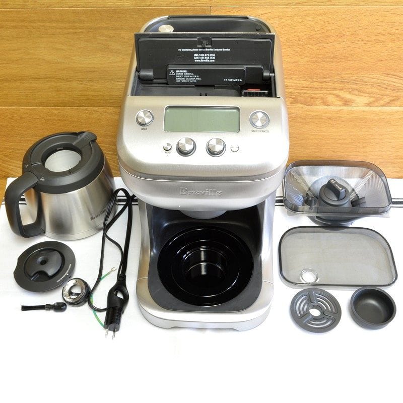 ブレビル ステンレスカラフェ 12優勝杯 豆挽き付珈琲製造会社 Breville BDC650BSS Grind Control 家電