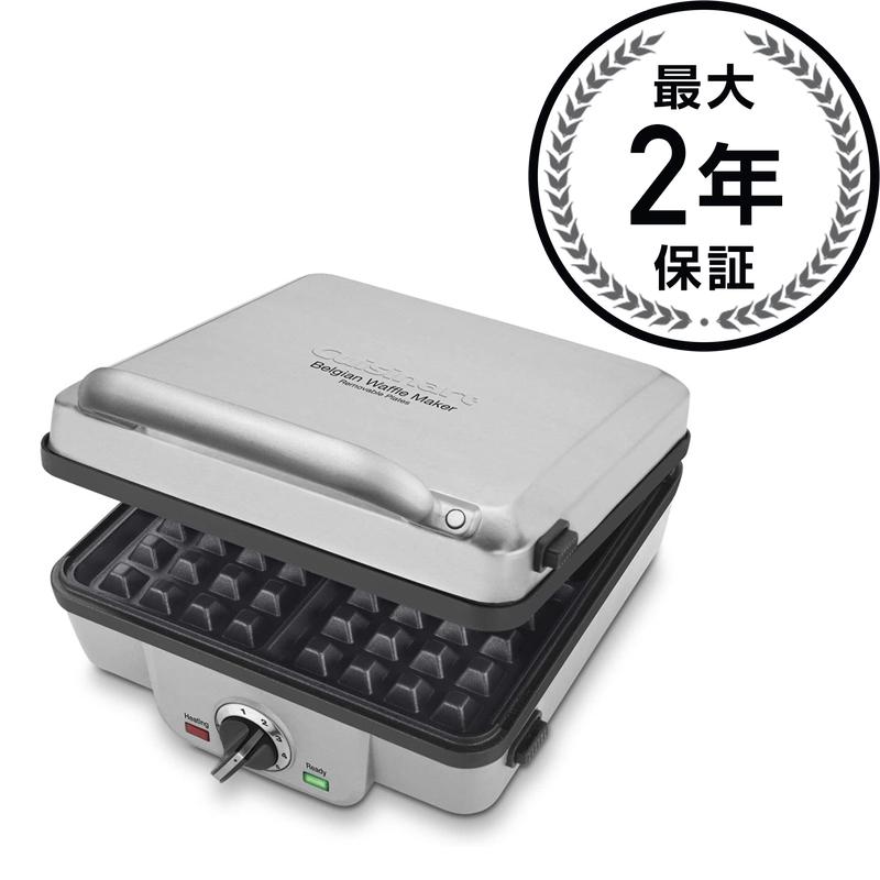 市場 クイジナート シルバー Round WMR-CA Cuisinart ワッフルメーカー 4枚焼き