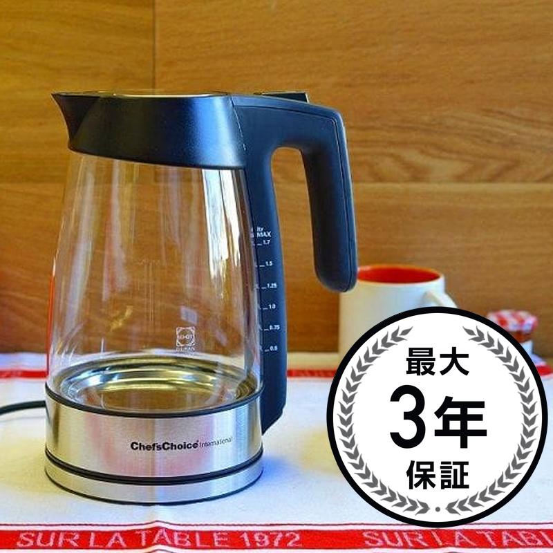 ⭐️動作確認済⭐️【シェフマン】レア商品 美品 ガラス 電気ケトル 可視型 楽天市場】電気ケトル シェフマン 温度調節可能 茶こし付 ガラス