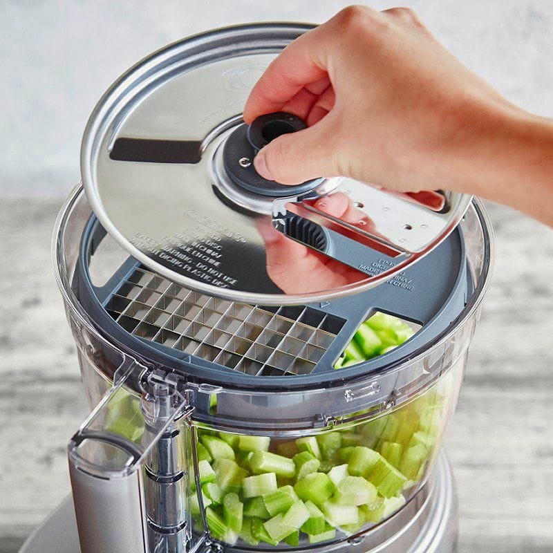 Cuisinart Food Processor Elemental 13-Cup Silver Stainless Steel and Dicing Kit
