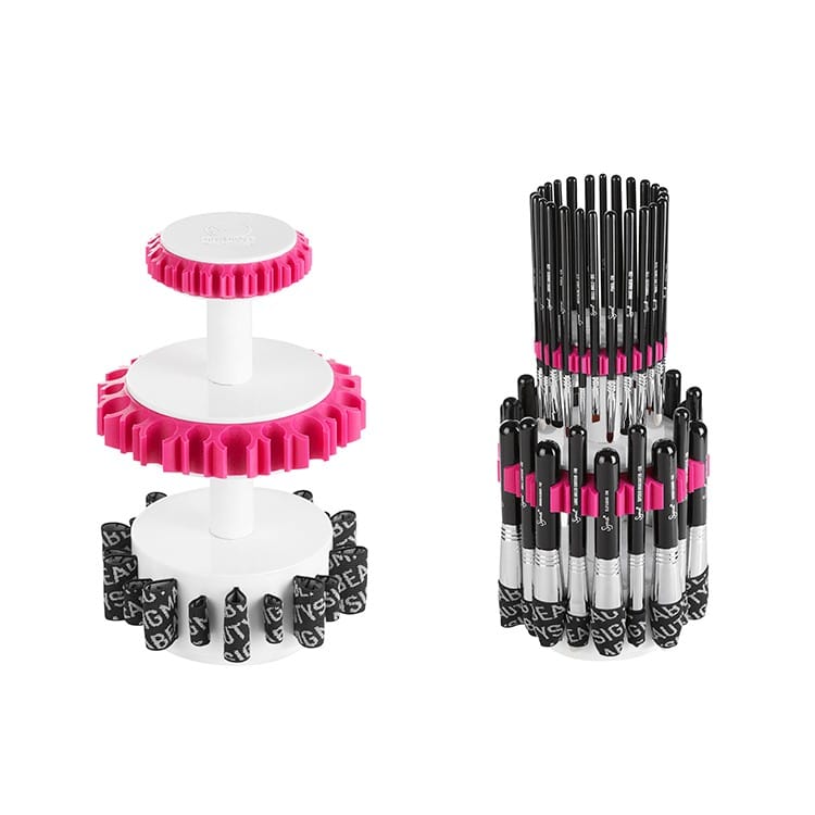 シグマ メイク毛はらい納める 円柱 最大限度44本 Sigma DRY\u0027N SHAPE TOWER FACE \u0026 EYES - HOLDS UP TO 24 EYE BRUSHES AND 20 FACE BRUSHES DS03