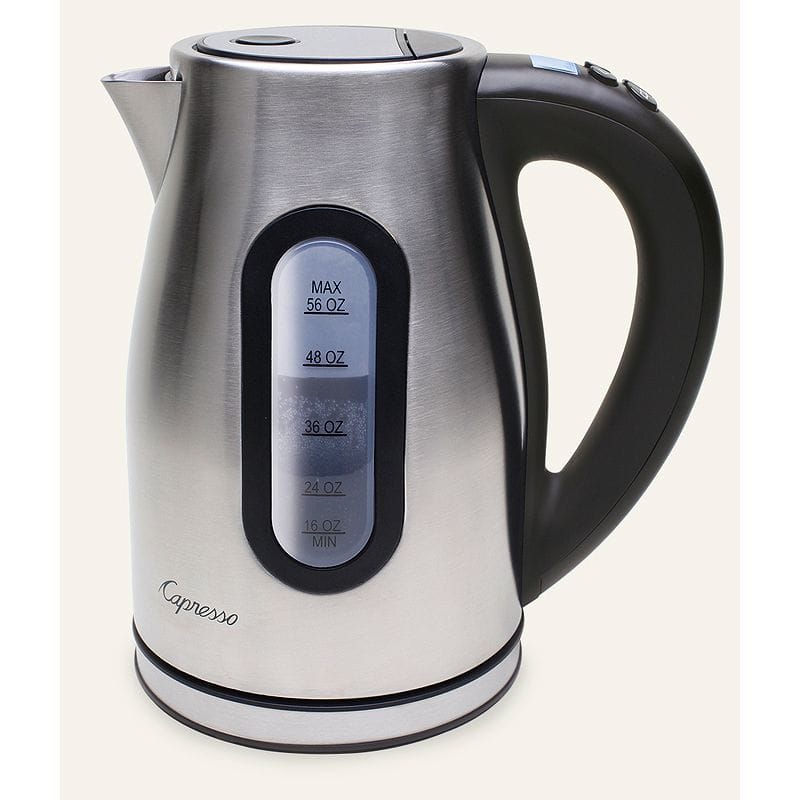 カプレッソ 電気ケトル 温度調節機能 ステンレス Capresso H2O PRO, Brushed Stainless #276.04 家電