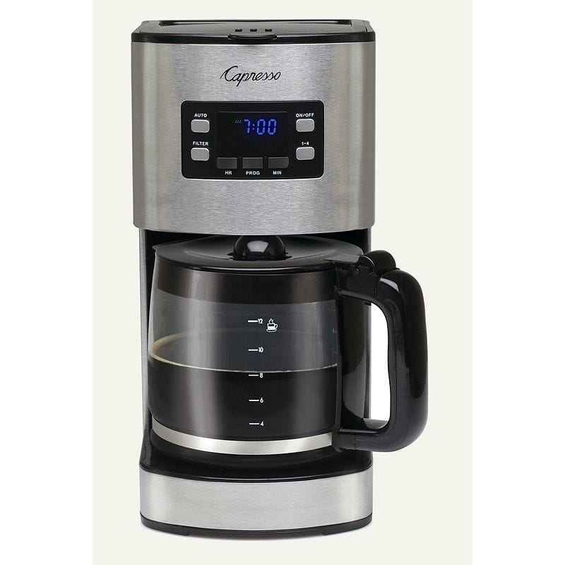 カプレッソ 珈琲製造業者 ガラスカラフェ Capresso SG300 12-Cup Stainless Steel Coffee Maker 434.05 家電
