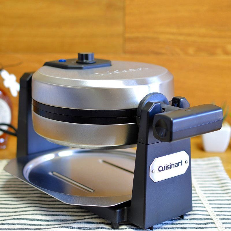 【楽天市場】クイジナート ワッフルメーカー 4枚焼 丸型 Cuisinart WAFF10 Belgian Waffle Maker,Stainless Steel ホットケーキミックスでも