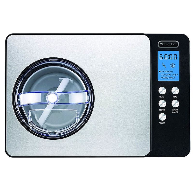 最大89%OFFクーポン コンプレッサー内臓 アイスクリームメーカー 2.0L ジェラート フローズン Whynter 2.1 Quart  Upright Ice Cream Maker with Stainless Steel Bowl ICM-201SB 家電