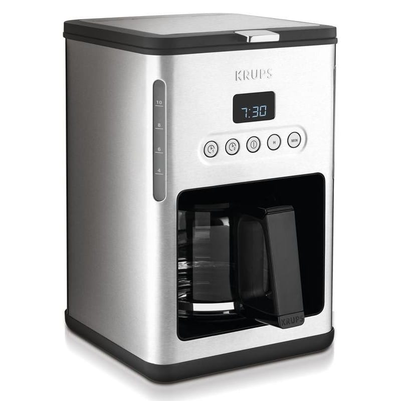 クラップス 珈琲製造業者 ガラスカラフェ 10優勝杯 KRUPS KM442D Control Line Programmable Coffee Maker Machine with Stainless Steel Finish 家電