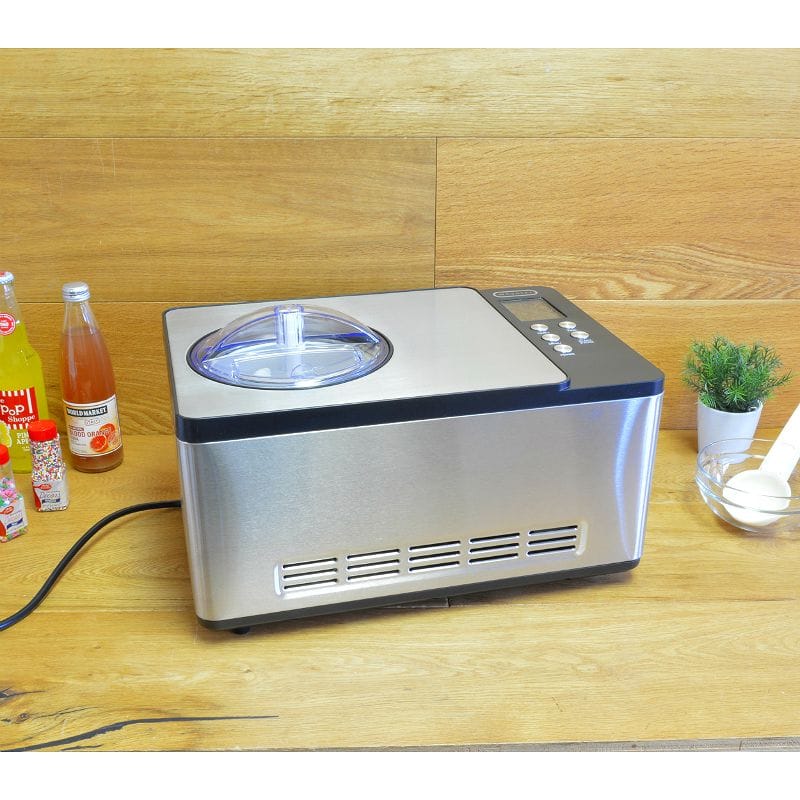 クリーム製造業者 コンプレッサー内蔵 2.0L 自家製 Whynter ICM-200LS Stainless Steel Ice Cream Maker, 2.1-Quart 家電