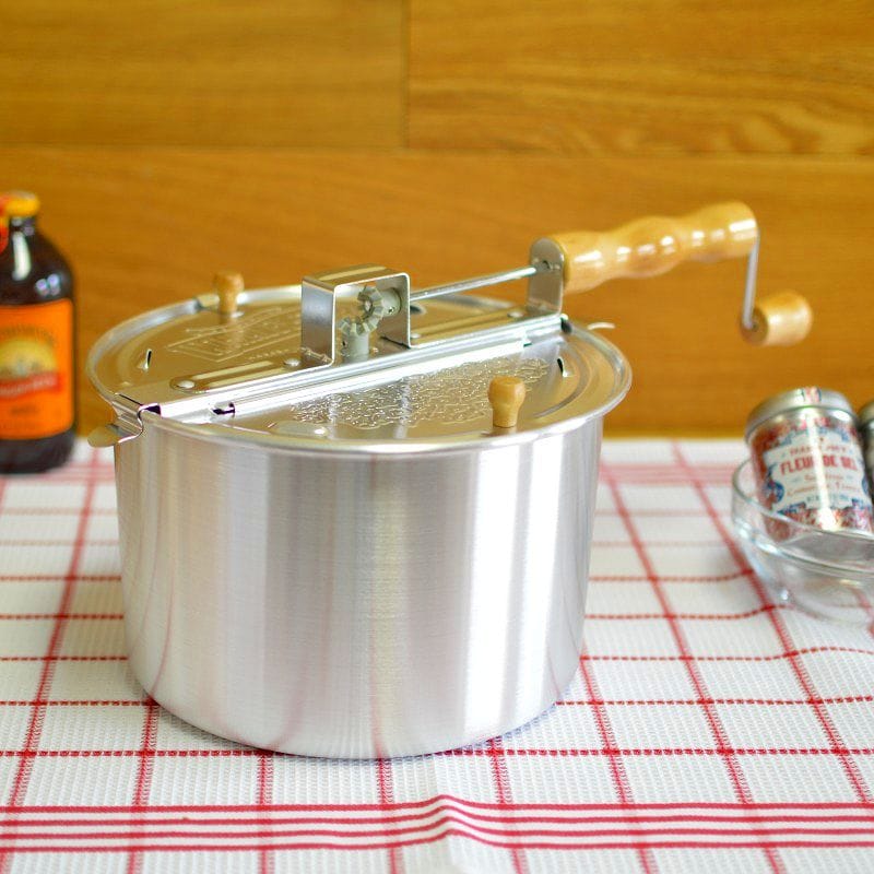 ワバッシュ ポップコーン製造業者 軽銀 直火 Wabash Valley Farms 25008 Stovetop Popcorn Popper