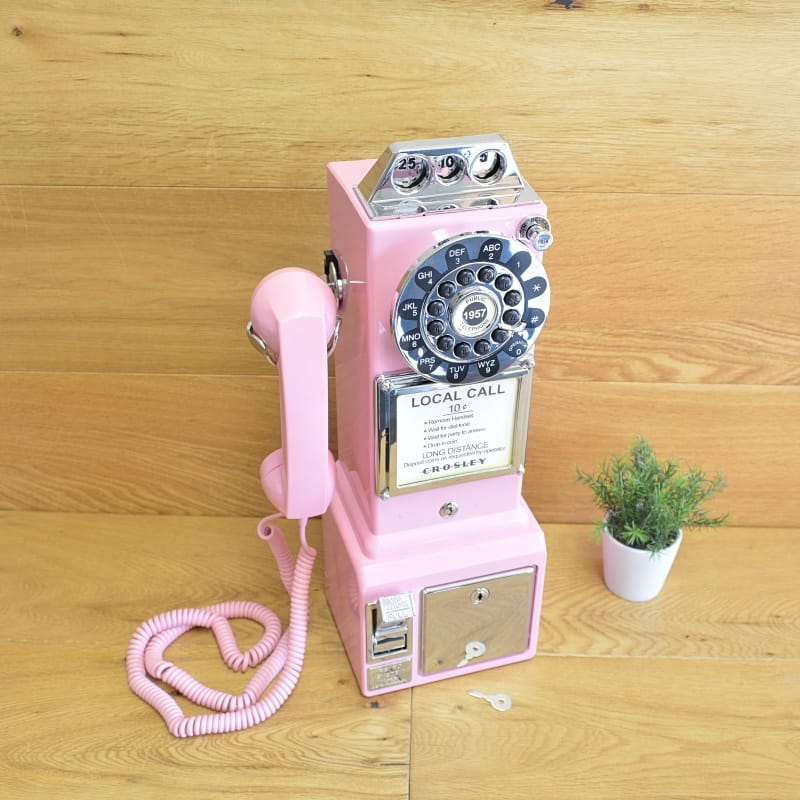 Alphaespace Usa Rakuten Global Market American Public Telephone American Public Telephone Nostalgic Crossley Pink Crosley Cr56 Pi 1950 S Pay Phone Hot