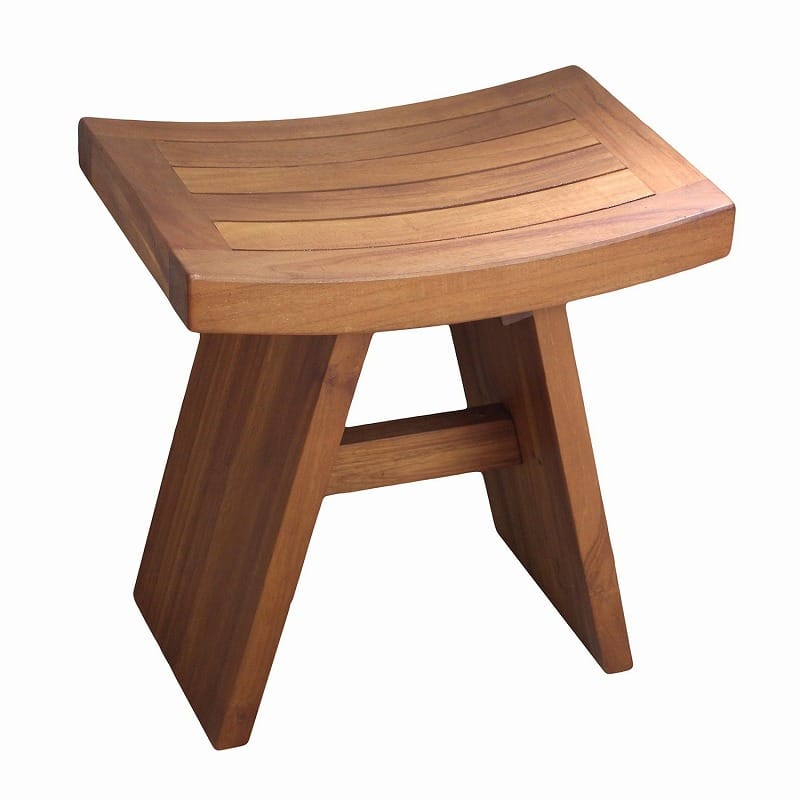 室外当て嵌める可 チーク シャワー長椅子 The Original Asia 18\" Teak Shower Bench"