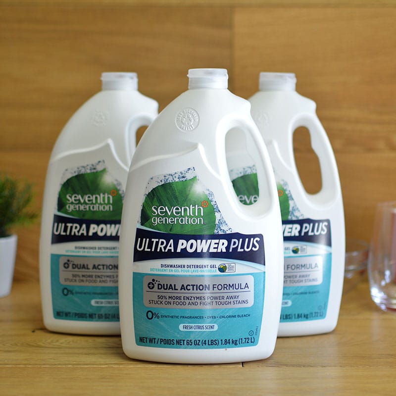 セブンスジェネレーション 食洗器用液体洗剤 フレッシュシトラス 1.72L&times;3本 Seventh Generation Ultra Power Plus Dishwasher Detergent Gel, Fresh Citrus Scent, 65 Ounce Bottle｜アルファエスパス米国店