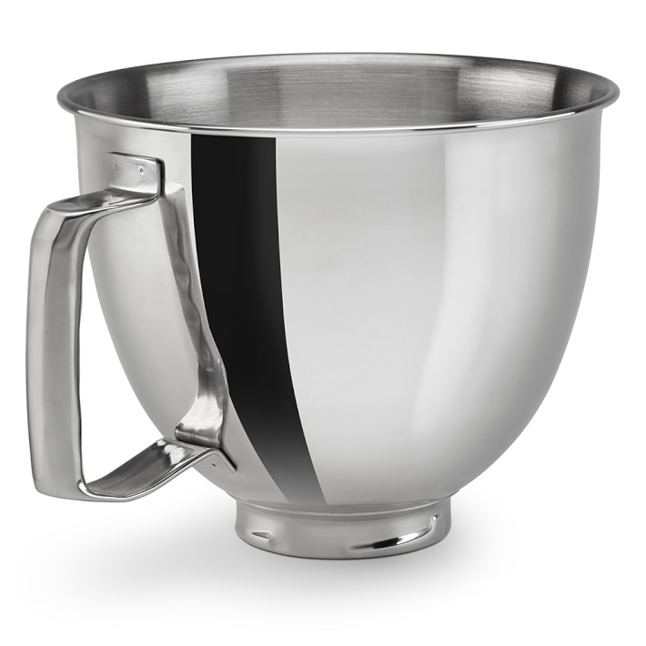 キッチンエイド スタンドミキサー用 ステンレスボウル 取っ手 ハンドル付 ミニ パーツ 部品 KitchenAid Polished Bowl with Handle KSM35SSFP|アルファエスパス米国店