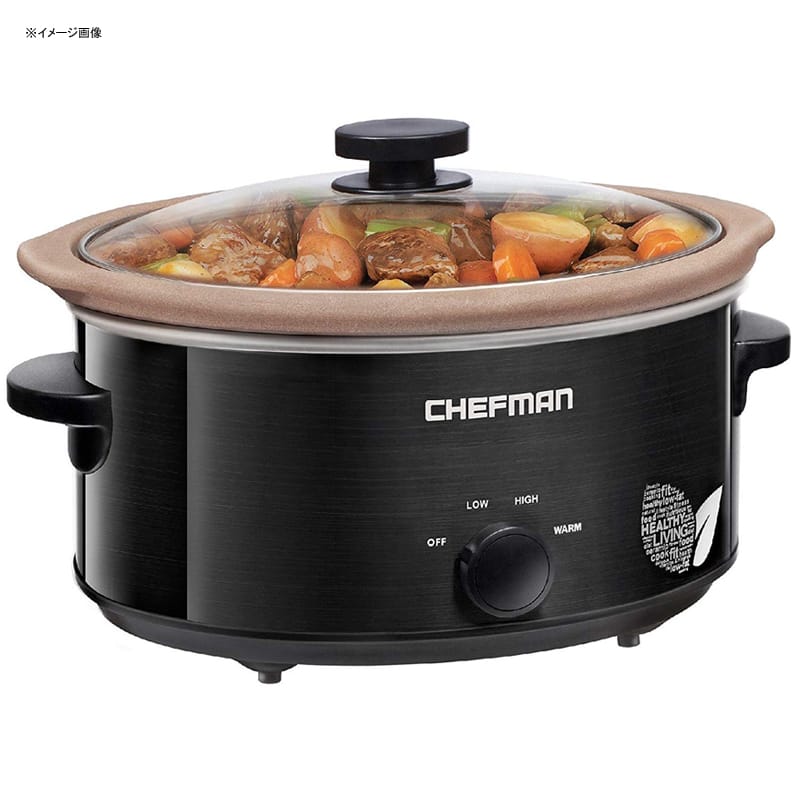 【楽天市場】スロークッカー PTOAフリー PTFEフリー 天然素材内鍋 直火可 6.6L Chefman Slow Cooker, All