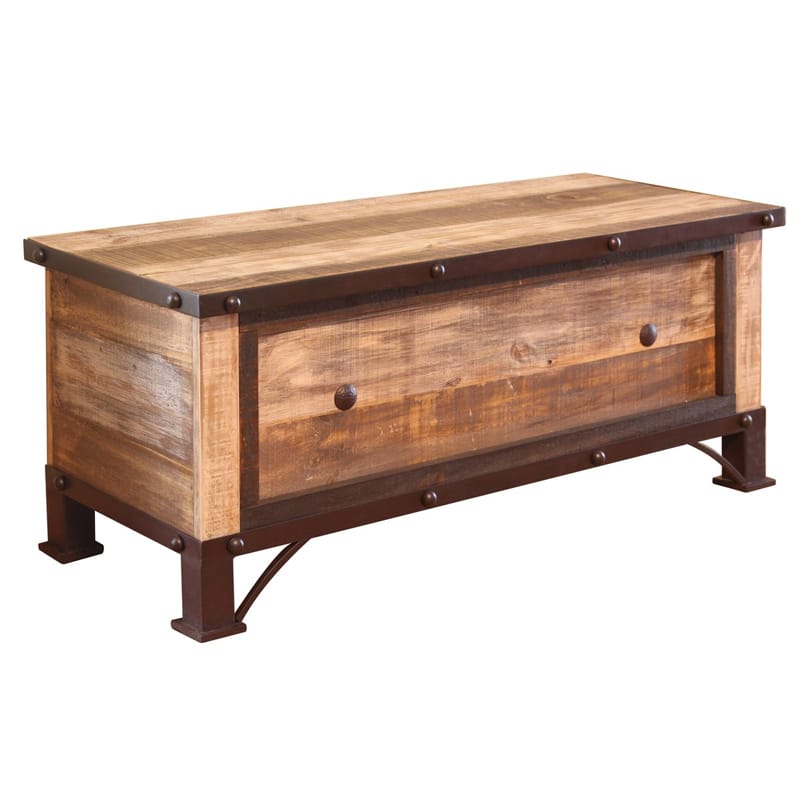トランク ストレージ ボックス 箱 木製 アンティーク ビンテージ Millwood Pines Stonge Bedroom Storage Trunk|アルファエスパス米国店