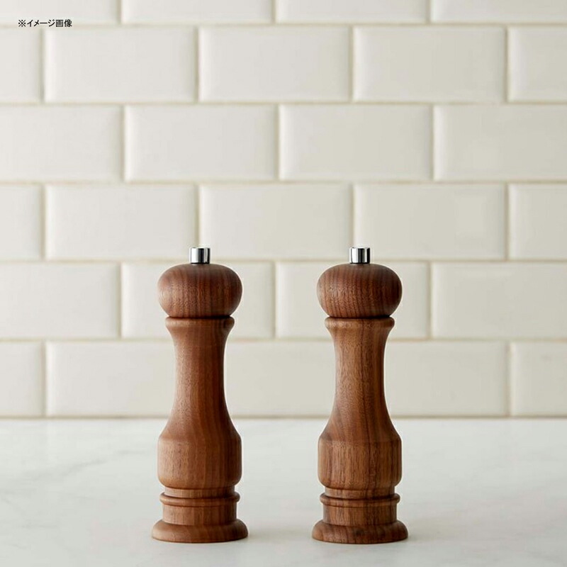 ソルト＆黒コショウ 圧砕機 仕掛ける ウイリアムズ・ソノマ ウォルナット 木製 イタリア製 Williams Sonoma Traditional Walnut Wood Salt \u0026 Pepper Mills