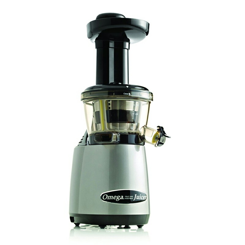 スロージューサー オメガ シルバー Omega Juicers VRT400HDS Vertical Masticating Juicer with Tap 80 RPM, Silver 家電|アルファエスパス米国店