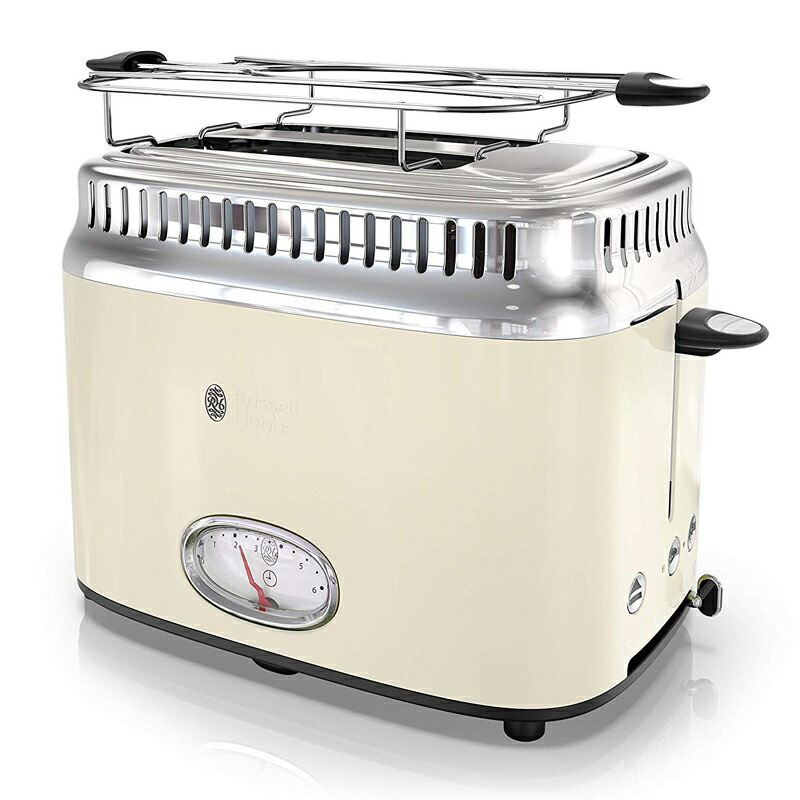ポップアップトースター ラッセルホブス 2枚焼 レトロ アンティーク 可愛らしい Russell Hobbs TR9150CRR Retro Style Toaster 2-Slice 家電
