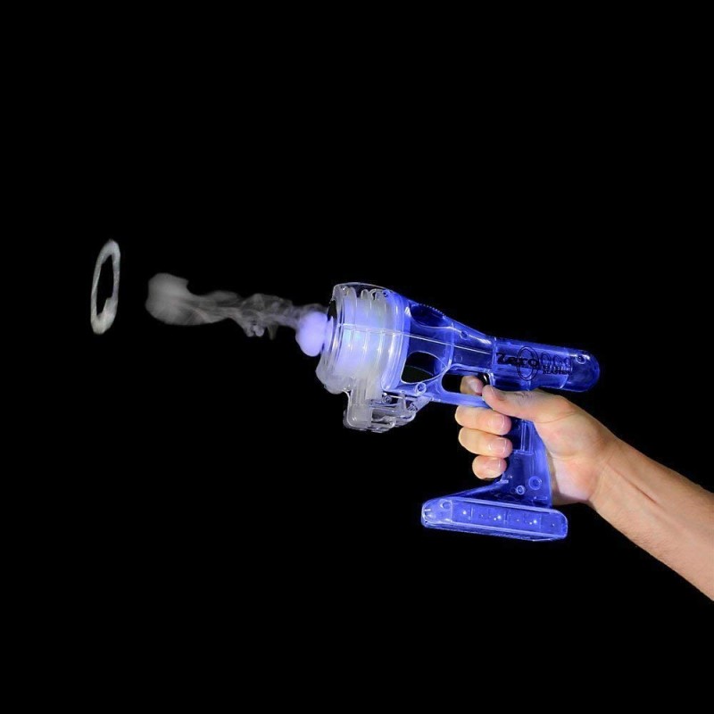 水蒸気の煙で輪っかを作るおもちゃ ブルー 火を使わずに煙を出す Zero Blaster Vapor Vortex Generator Blue By Zero Toys アルファエスパス米国楽天市場店