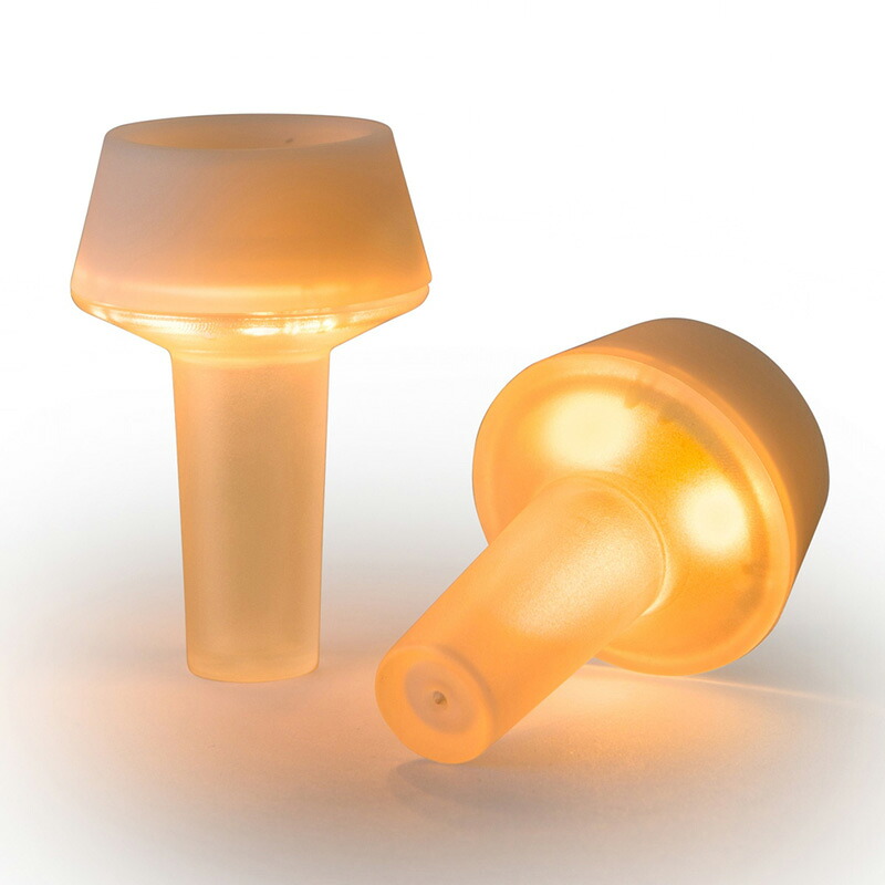 LED付き添い人 瓶ストッパー 2個仕掛ける 旗がしら フタ ぶどう酒 L.E.D. BOTTLE STOPPERS