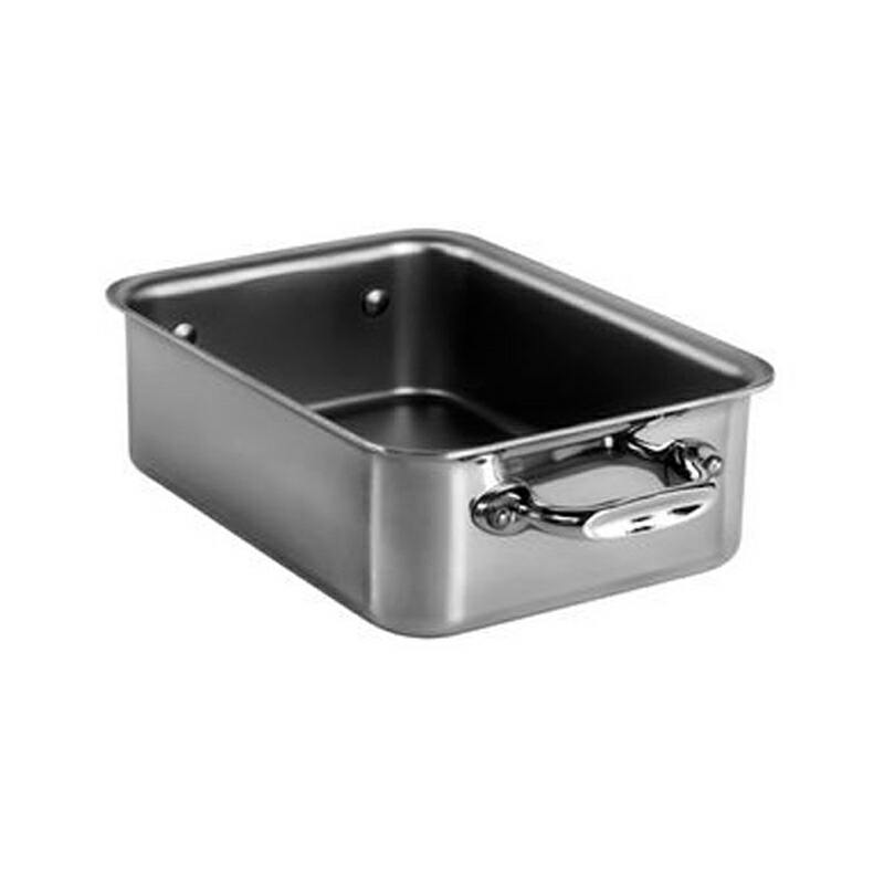 ムヴィエール モービル ロースター 焙じる食パン 14x10x4.7珊 ステンレス鋼 5層 IH相応う ムビエル モビエル モヴィエル フランス共和国 Mauviel 511714 M\u0027Mini Rectangular roasting pan